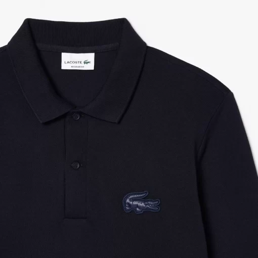 Lacoste Polo Shirts-Original L.12.12 Long Sleeve Pique Polo Shirt