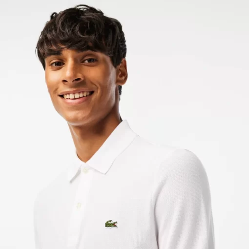 Lacoste Polo Shirts-Original L.12.12 Slim Fit Long Sleeve Polo Shirt