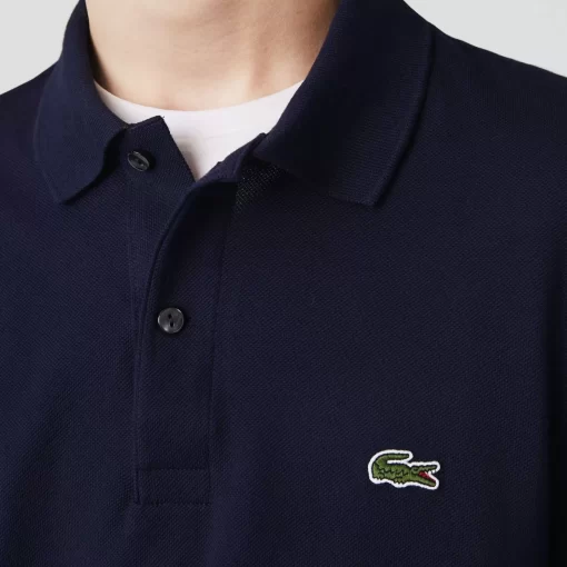 Lacoste Polo Shirts-Original L.12.12 Slim Fit Long Sleeve Polo Shirt