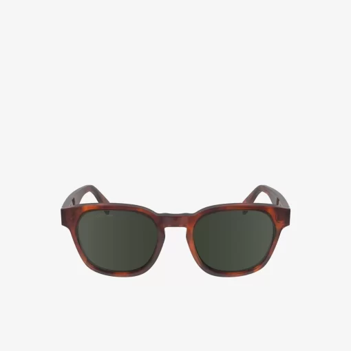 Lacoste Sunglasses-Oval Acetate Ribbon Sunglasses