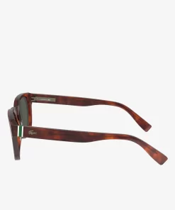 Lacoste Sunglasses-Oval Acetate Ribbon Sunglasses