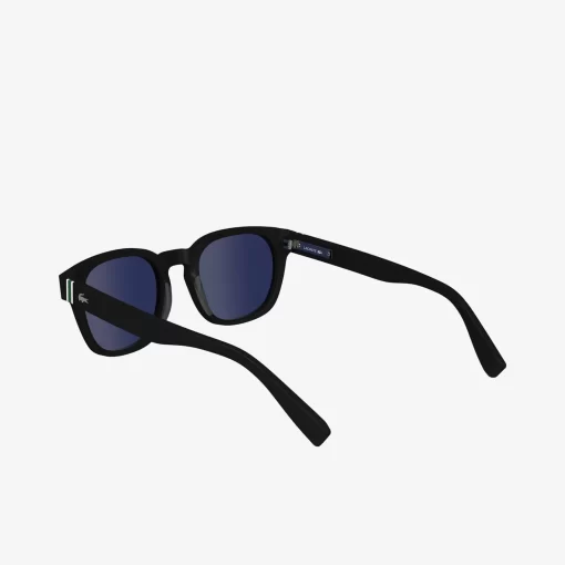 Lacoste Sunglasses-Oval Acetate Ribbon Sunglasses