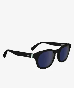 Lacoste Sunglasses-Oval Acetate Ribbon Sunglasses