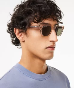 Lacoste Sunglasses-Oval L.12.12 Trim Sunglasses