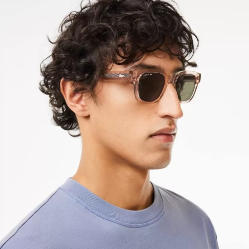 Lacoste Sunglasses-Oval L.12.12 Trim Sunglasses