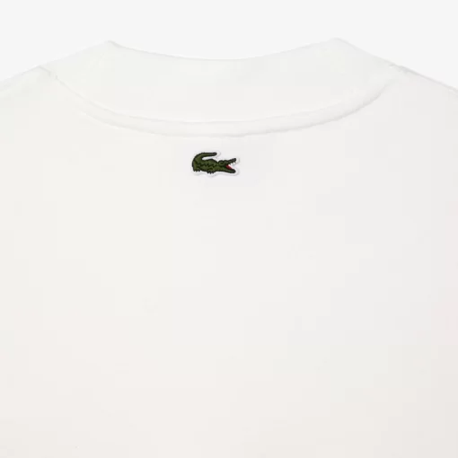 Lacoste Sweatshirts-Oversize Embroidered Cotton Sweatshirt