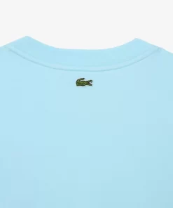 Lacoste T-Shirts-Oversize Iconic Croc Print Cotton T-Shirt