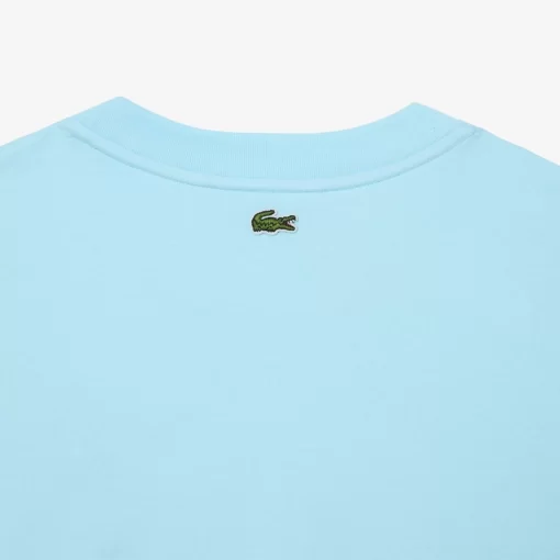 Lacoste T-Shirts-Oversize Iconic Croc Print Cotton T-Shirt