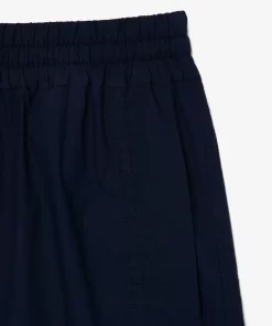 Lacoste Trousers & Shorts-Oversized Cotton Blend Wide Leg Pants