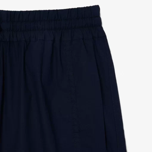 Lacoste Trousers & Shorts-Oversized Cotton Blend Wide Leg Pants