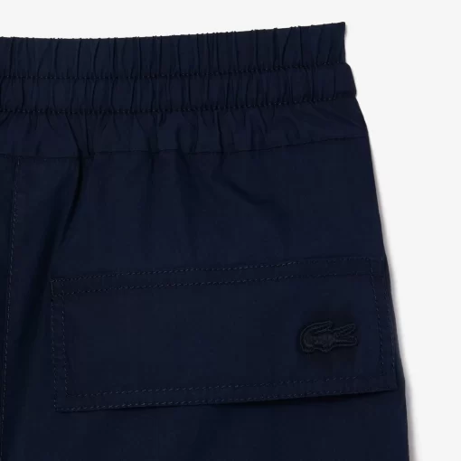 Lacoste Trousers & Shorts-Oversized Cotton Blend Wide Leg Pants