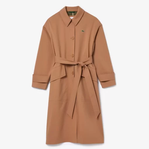 Lacoste Jackets & Coats-Oversized Cotton Coat