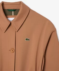 Lacoste Jackets & Coats-Oversized Cotton Coat