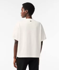 Lacoste T-Shirts-Oversized Cotton Tennis Embroidery T-Shirt