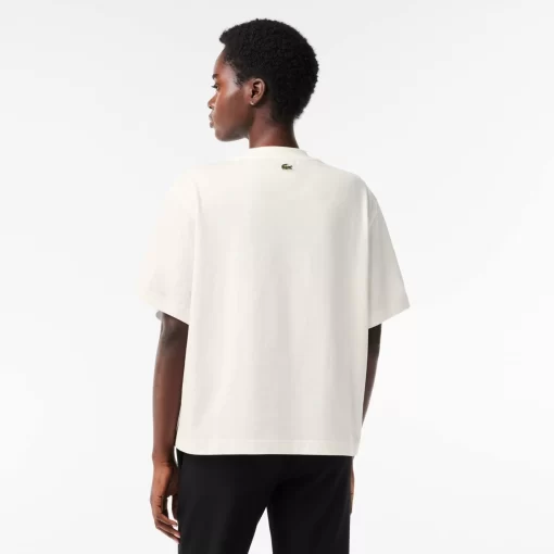 Lacoste T-Shirts-Oversized Cotton Tennis Embroidery T-Shirt