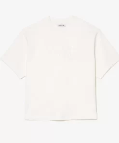 Lacoste T-Shirts-Oversized Cotton Tennis Embroidery T-Shirt