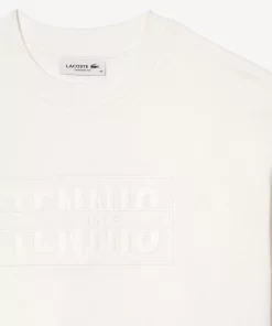 Lacoste T-Shirts-Oversized Cotton Tennis Embroidery T-Shirt