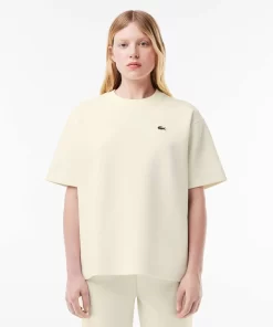 Lacoste T-Shirts-Oversized Double Face Pique T-Shirt