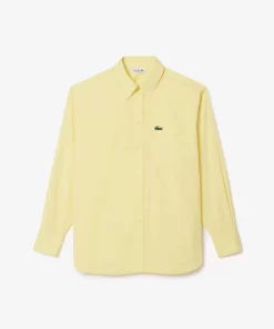 Lacoste Shirts & Tops-Oversized Fit Cotton Poplin Shirt