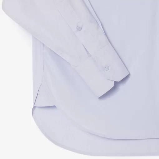 Lacoste Shirts & Tops-Oversized Fit Cotton Poplin Shirt