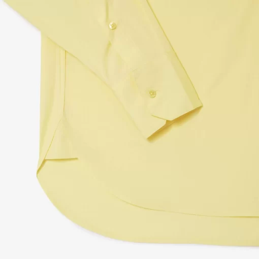 Lacoste Shirts & Tops-Oversized Fit Cotton Poplin Shirt