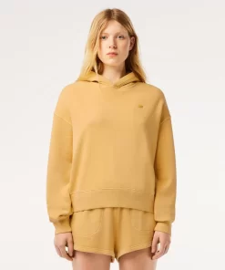 Lacoste Sweatshirts-Oversized Natural Dyed Fleece Hoodie