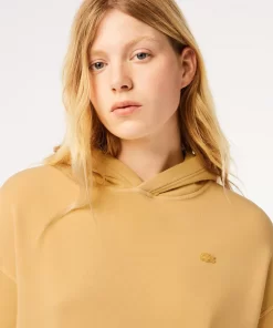 Lacoste Sweatshirts-Oversized Natural Dyed Fleece Hoodie