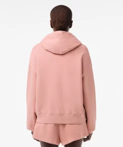 Lacoste Sweatshirts-Oversized Natural Dyed Fleece Hoodie