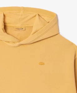 Lacoste Sweatshirts-Oversized Natural Dyed Fleece Hoodie