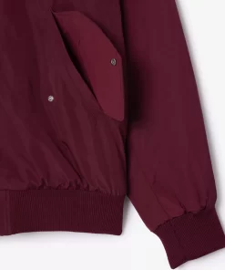 Lacoste Jackets & Coats-Oversized Ribbed Cuff Taffeta Bomber Jacket