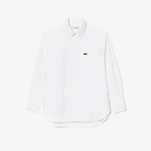 Lacoste Shirts & Tops-Oversized Shirt With Breast Pocket