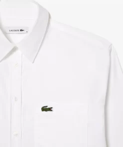 Lacoste Shirts & Tops-Oversized Shirt With Breast Pocket