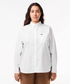 Lacoste Shirts & Tops-Oversized Shirt With Breast Pocket