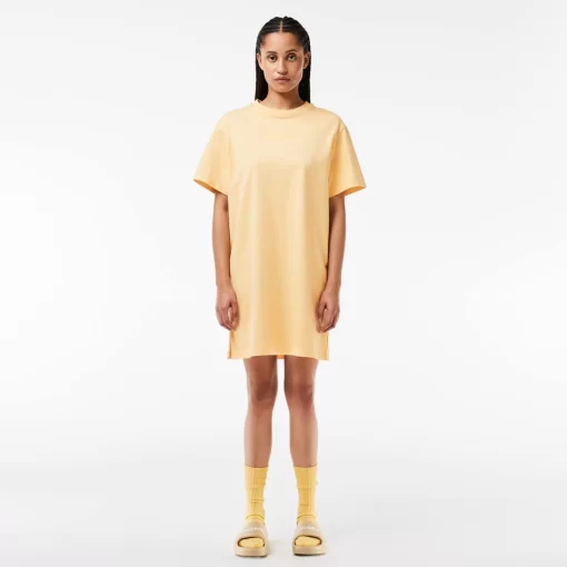 Lacoste Dresses & Skirts-Oversized Short Sleeved Jersey Dress