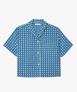 Lacoste Shirts & Tops-Oversized Short Sleeved Print Shirt