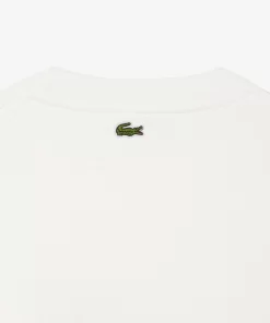 Lacoste Sweatshirts-Oversized Tennis Print Fleece Jogger Sweatshirt