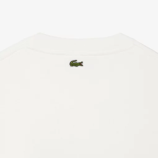 Lacoste Sweatshirts-Oversized Tennis Print Fleece Jogger Sweatshirt