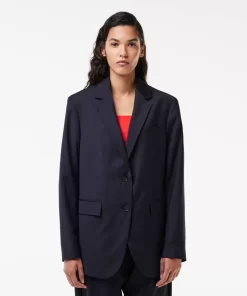 Lacoste Jackets & Coats-Oversized Wool Blazer