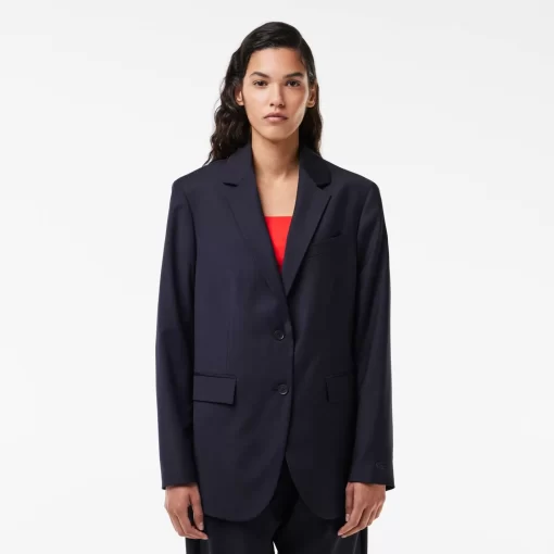 Lacoste Jackets & Coats-Oversized Wool Blazer