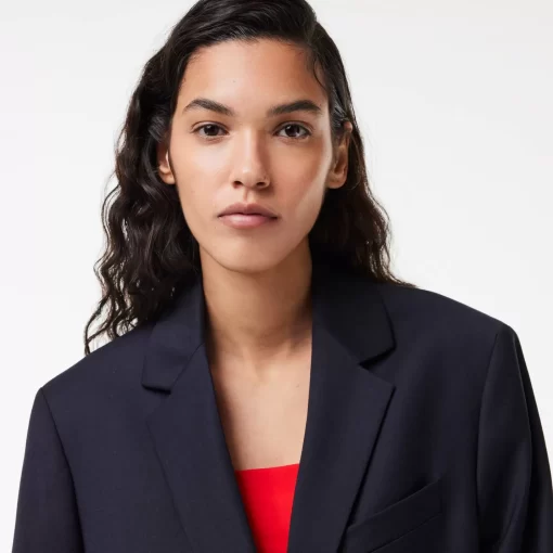 Lacoste Jackets & Coats-Oversized Wool Blazer