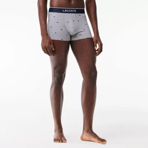 Lacoste Underwear & Lounge Wear-Pack Of 3 Casual Signature Trunk