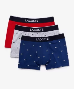 Lacoste Underwear & Lounge Wear-Pack Of 3 Casual Signature Trunk