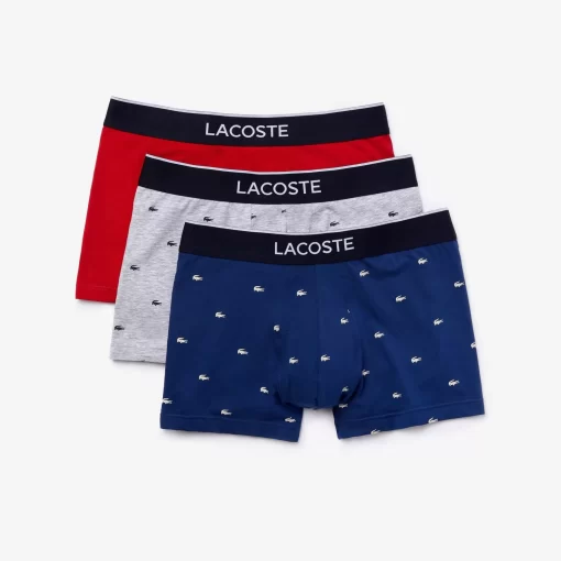 Lacoste Underwear & Lounge Wear-Pack Of 3 Casual Signature Trunk