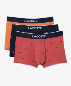 Lacoste Underwear & Lounge Wear-Pack Of 3 Casual Signature Trunk