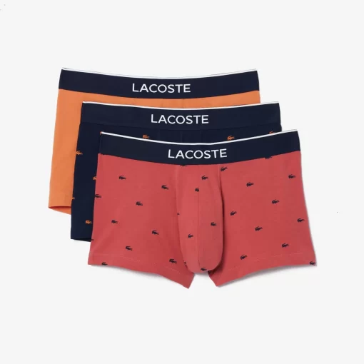 Lacoste Underwear & Lounge Wear-Pack Of 3 Casual Signature Trunk