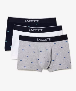 Lacoste Underwear & Lounge Wear-Pack Of 3 Casual Signature Trunk