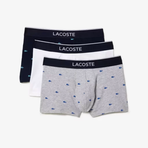 Lacoste Underwear & Lounge Wear-Pack Of 3 Casual Signature Trunk