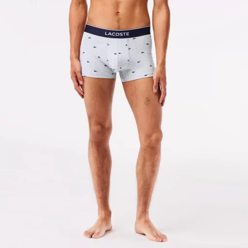 Lacoste Underwear & Lounge Wear-Pack Of 3 Casual Signature Trunk