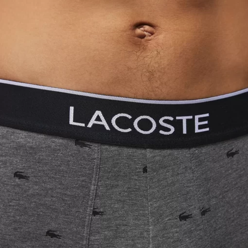 Lacoste Underwear & Lounge Wear-Pack Of 3 Casual Signature Trunk