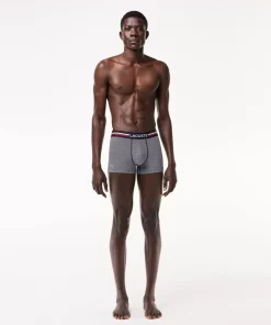 Lacoste Underwear & Lounge Wear-Pack Of 3 Iconic Trunks With Three-Tone Waistband